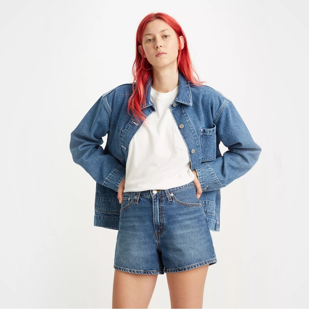 Levi’s high waisted mom shorts